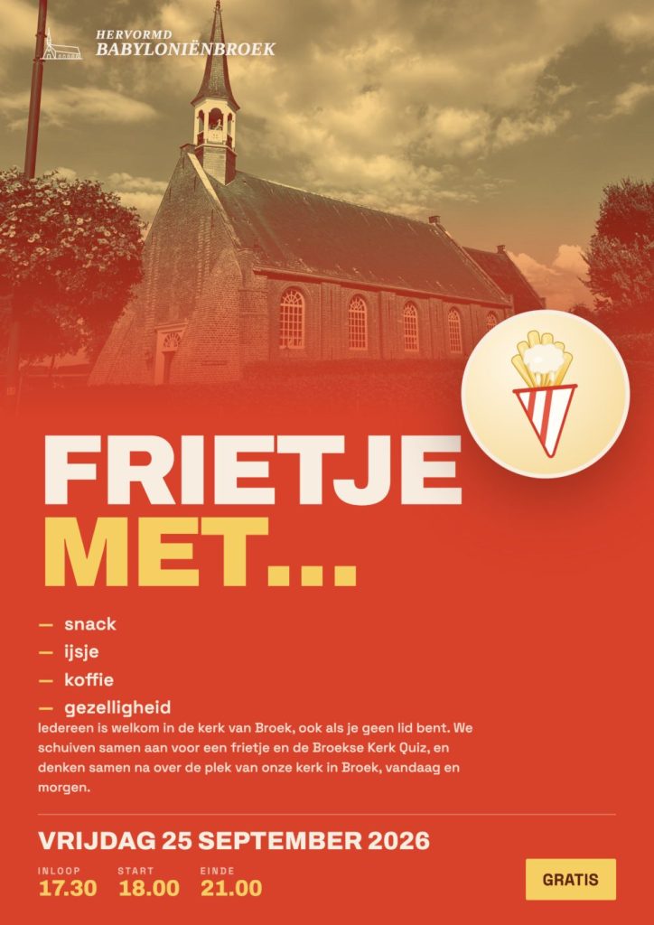 Poster Frietje met…